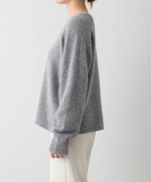 THE PAUSE（ザ ポーズ）の「【THE PAUSE】ファーニットスカーフSET プルオーバー（ニット/セーター・レディース・グレー/ライトベージュ・FREE）」の13枚目の写真