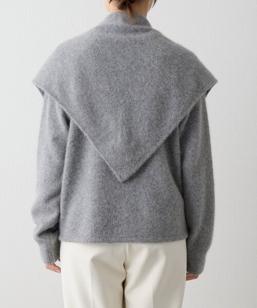 THE PAUSE（ザ ポーズ）の「【THE PAUSE】ファーニットスカーフSET プルオーバー（ニット/セーター・レディース・グレー/ライトベージュ・FREE）」の20枚目の写真