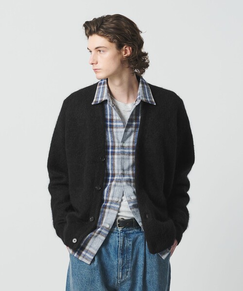 セール】シャギー モヘヤ Vネック カーディガン（カーディガン/ボレロ