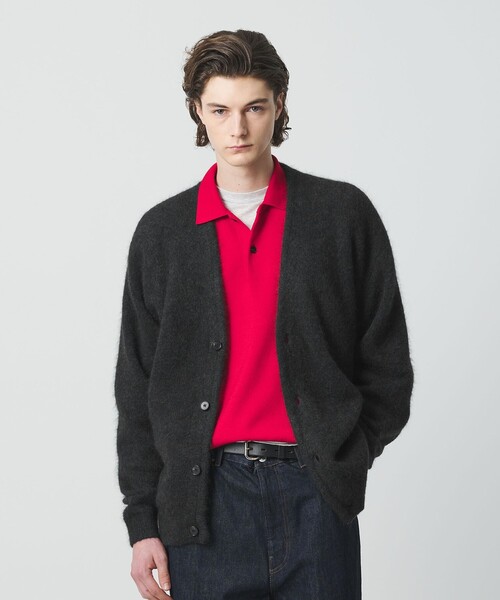 シャギー モヘヤ Vネック カーディガン（カーディガン/ボレロ