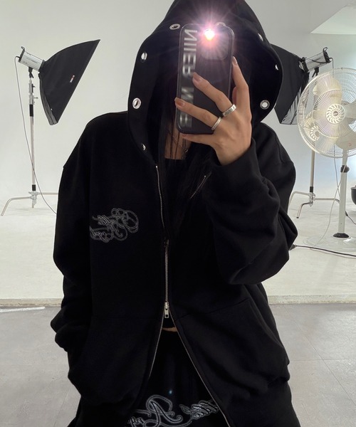 A'GEM/9 × .kom 『NIIER NOR/ニアノア』 BA-CROSS EYELET SWEATPANTS