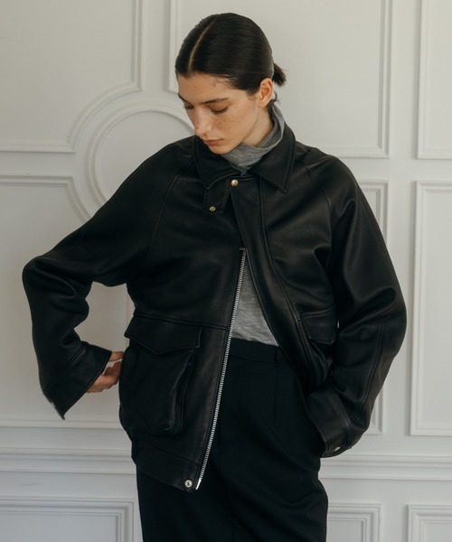 新品未使用CREDONA HERITAGE A-2 LEATHER JACKET HERITAGE A-2 LEATHER JACKET/ヘリテージA-2レザージャケット