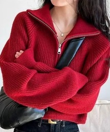 CELENA BEATS（セレナビーツ）の「ハーフジップニットプルオーバー（ニット/セーター・レディース）」