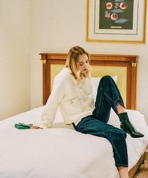 mysty woman | ツイードライククルーネックカーディガン 587463(カーディガン/ボレロ)