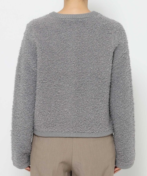 セール】ツイードライククルーネックカーディガン 587463