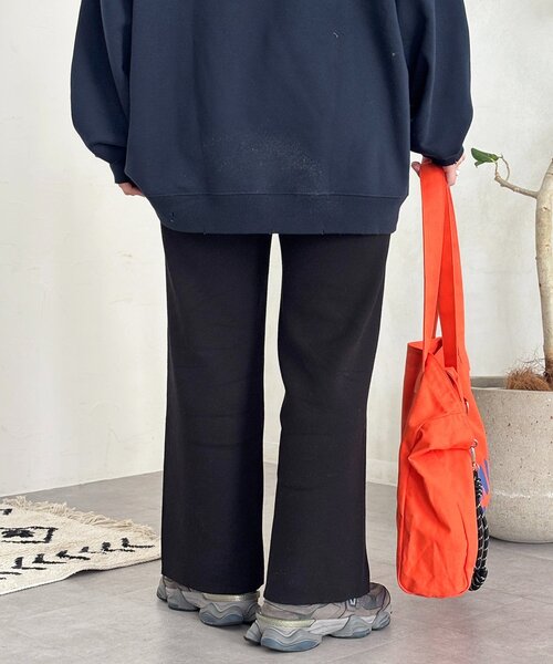 CPCM(シーピーシーエム)の「【マイナス3キロ見え!】リブニットイージーパンツ(その他パンツ・レディース・ブラウン/レッド/ブラック/アイボリー・MEDIUM/SMALL)」の10枚目の写真