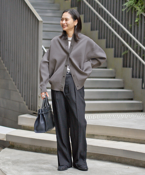 WEB限定追加2》ウォッシャブルバナナスリーブカーディガン