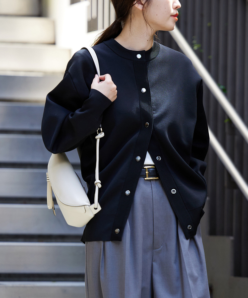 WEB限定追加2》ウォッシャブルバナナスリーブカーディガン