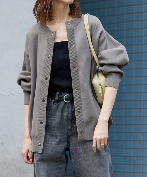 WEB限定追加2》ウォッシャブルバナナスリーブカーディガン