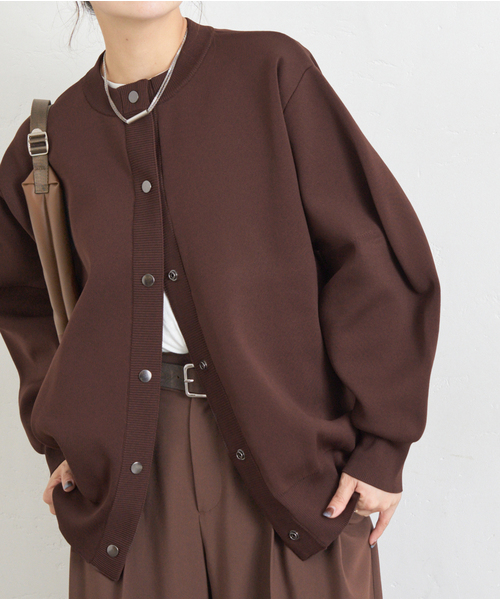 JOURNAL STANDARD ウォッシャブルバナナスリーブカーディガン　黒 JOURNAL STANDARD｜《WEB限定追加2》ウォッシャブルバナナスリーブ