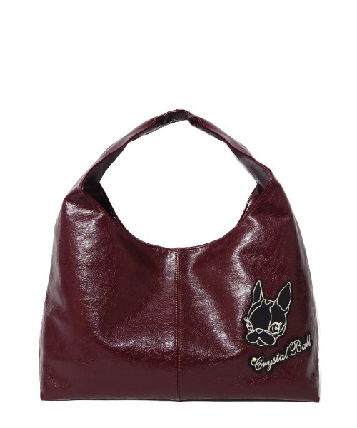 CRYSTAL BALL(クリスタルボール)の「HIPPIE & LOGO BAG(ショルダーバッグ・レディース・オフホワイト/ブラック/ブラウン/バーガンディー・FREE)」の4枚目の写真