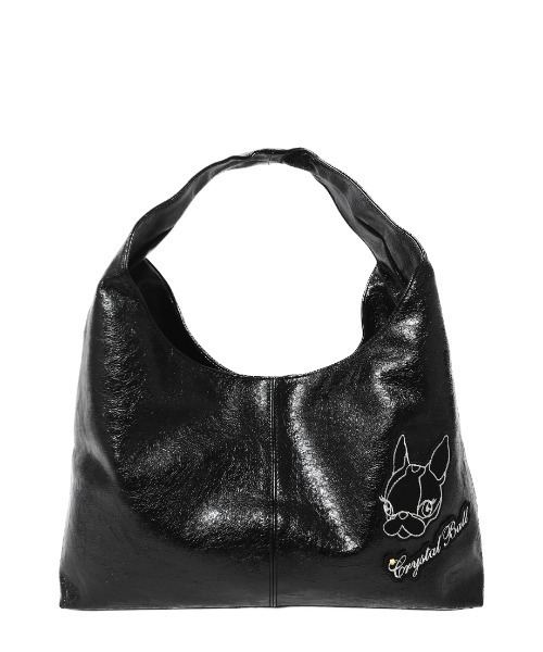 CRYSTAL BALL(クリスタルボール)の「HIPPIE & LOGO BAG(ショルダーバッグ・レディース・オフホワイト/ブラック/ブラウン/バーガンディー・FREE)」の2枚目の写真