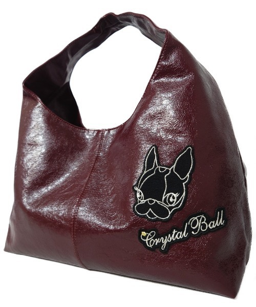 CRYSTAL BALL(クリスタルボール)の「HIPPIE & LOGO BAG(ショルダーバッグ・レディース・オフホワイト/ブラック/ブラウン/バーガンディー・FREE)」の6枚目の写真