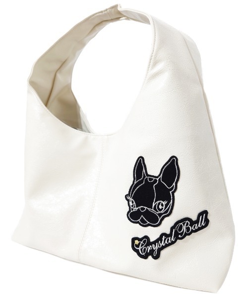 CRYSTAL BALL(クリスタルボール)の「HIPPIE & LOGO BAG(ショルダーバッグ・レディース・オフホワイト/ブラック/ブラウン/バーガンディー・FREE)」の12枚目の写真