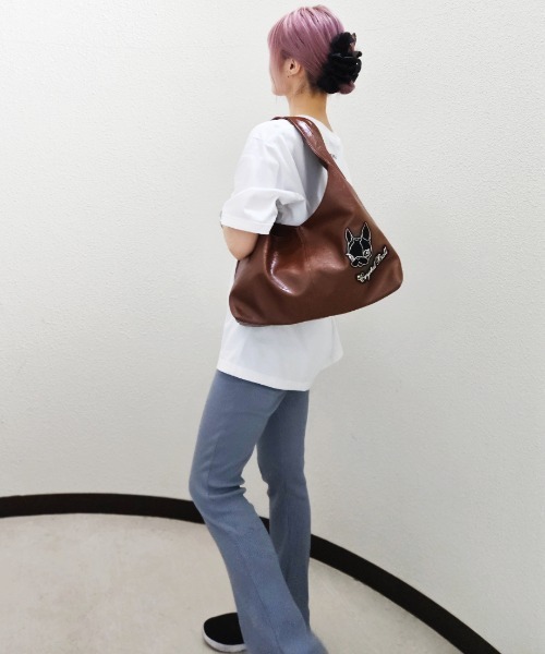 CRYSTAL BALL(クリスタルボール)の「HIPPIE & LOGO BAG(ショルダーバッグ・レディース・オフホワイト/ブラック/ブラウン/バーガンディー・FREE)」の22枚目の写真