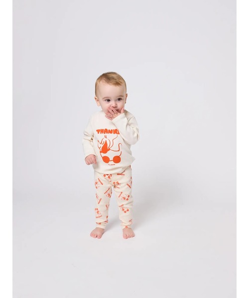 BOBO CHOSES(ボボショーズ)の「Rolling dog T-shirt(Tシャツ/カットソー・キッズ・オフホワイト・24MONTH/18MONTH/12MONTH/9MONTH/6MONTH/3MONTH)」の2枚目の写真