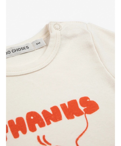 BOBO CHOSES(ボボショーズ)の「Rolling dog T-shirt(Tシャツ/カットソー・キッズ・オフホワイト・24MONTH/18MONTH/12MONTH/9MONTH/6MONTH/3MONTH)」の4枚目の写真