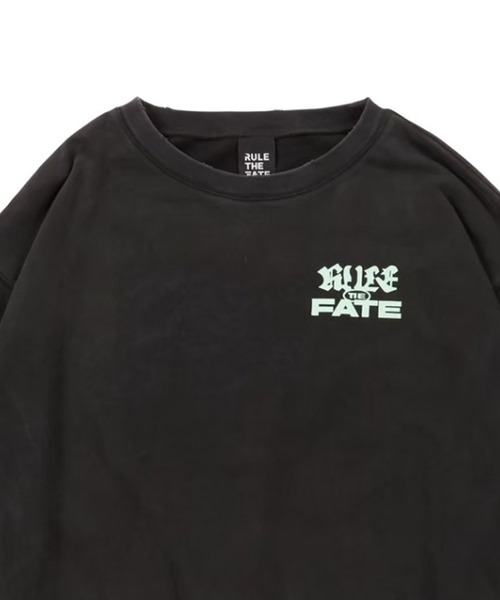 RULE THE FATE(ルールザフェイト)の「RTF LOGO DAMAGE SWEAT PULLOVER/ロゴダメージスウェットプルオーバー(スウェット・メンズ・ブラック/ベージュ・2/1/0)」の7枚目の写真