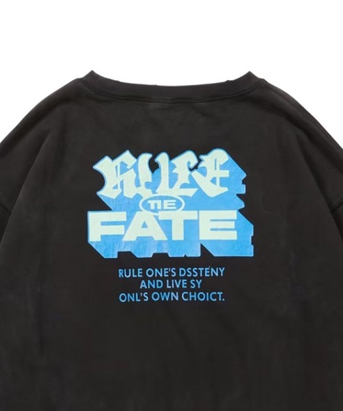 RULE THE FATE(ルールザフェイト)の「RTF LOGO DAMAGE SWEAT PULLOVER/ロゴダメージスウェットプルオーバー(スウェット・メンズ・ブラック/ベージュ・2/1/0)」の8枚目の写真