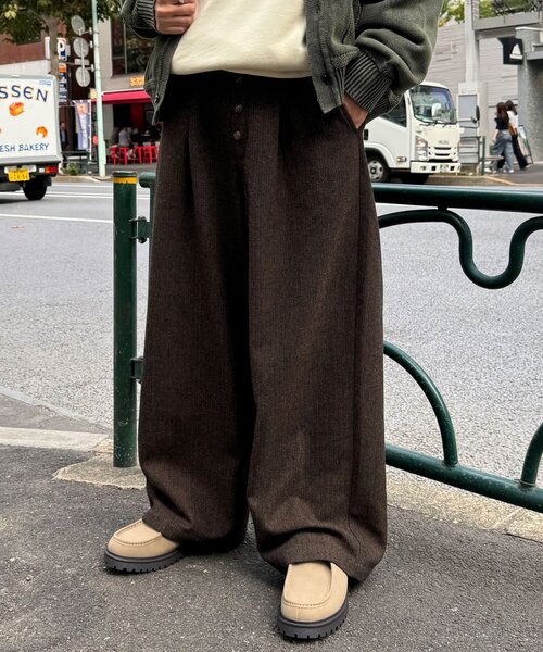 CIAOPANIC(チャオパニック)の「ツイードバギースラックス(その他パンツ・メンズ・ブラウン/グレー・LARGE/MEDIUM)」の2枚目の写真