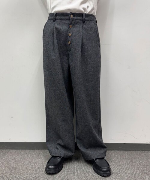 CIAOPANIC(チャオパニック)の「ツイードバギースラックス(その他パンツ・メンズ・ブラウン/グレー・LARGE/MEDIUM)」の4枚目の写真