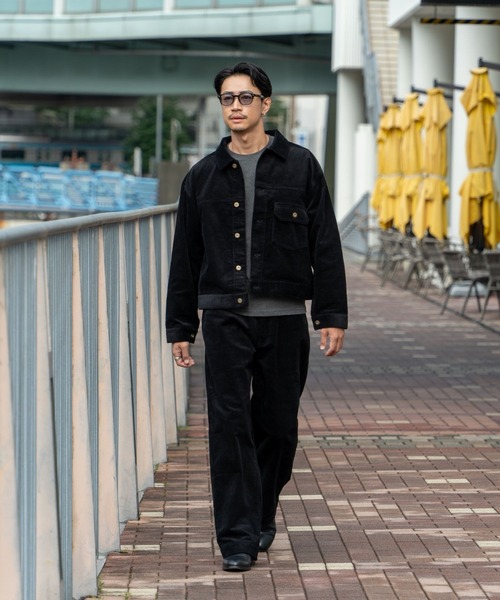 FCTY.(エフシーティーワイ)の「ショートコーデュロイブルゾン(ブルゾン・メンズ・ブラック/サックスブルー/ブラウン・MEDIUM/LARGE)」の7枚目の写真