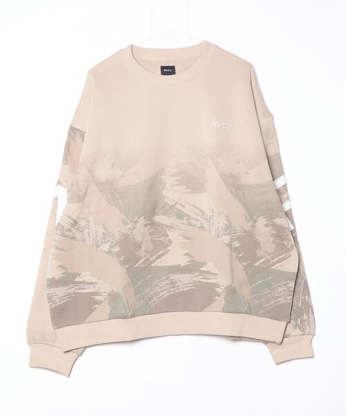RVCA(ルーカ)の「ルーカ RVCA FADE BACK SIDE ARCH RVCA サーフ スウェットトレーナー(スウェット・メンズ・サンドグレー/ホワイト/ブラック・S/M/L)」の3枚目の写真