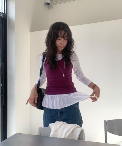 RONRON(ロンロン)の「PENDANT SHIRRING HOODIE ZIP UP WHITE(パーカー・レディース・その他・FREE)」の3枚目の写真