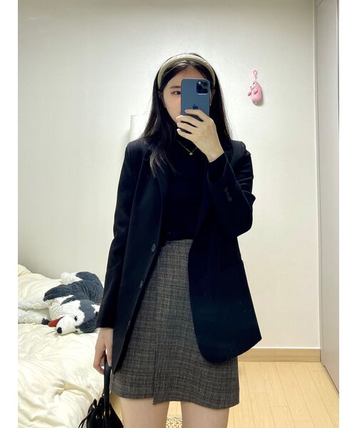 MUSINSA STANDARD WOMAN（ムシンサスタンダードウーマン）の「ウィメンズテンセルスリムタートルネックTシャツ[ブラック]（Tシャツ/カットソー・レディース・その他・SMALL/MEDIUM/LARGE/X-LARGE/X-SMALL）」の14枚目の写真