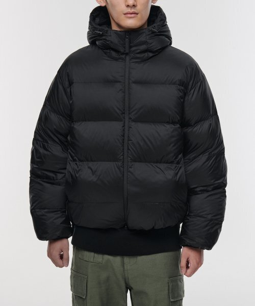 MUSINSA STANDARD（ムシンサスタンダード）の「リップストップフーディッドダウンショートパディングジャケット[ブラック]（ダウンジャケット/コート・メンズ・その他・MEDIUM/LARGE/X-LARGE/XX-LARGE）」の12枚目の写真