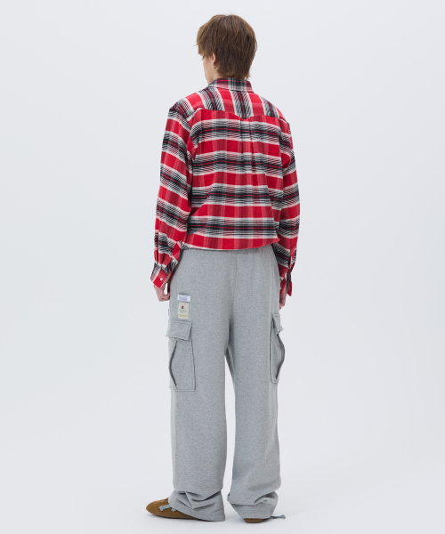 NOHANT（ノアン）の「SWEAT UTILITY CARGO PANTS GRAY（スウェットパンツ・メンズ・グレー・SMALL/MEDIUM/LARGE）」の5枚目の写真