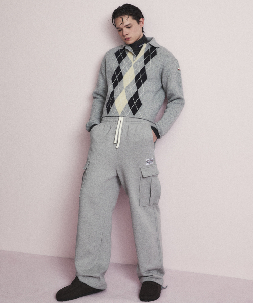 NOHANT（ノアン）の「SWEAT UTILITY CARGO PANTS GRAY（スウェットパンツ・メンズ・グレー・SMALL/MEDIUM/LARGE）」の6枚目の写真