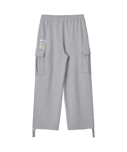 NOHANT（ノアン）の「SWEAT UTILITY CARGO PANTS GRAY（スウェットパンツ・メンズ・グレー・SMALL/MEDIUM/LARGE）」の10枚目の写真