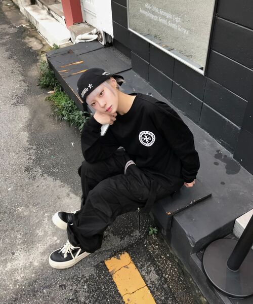 PUNCH DRUNK PARTIES（パンチドランクパーティーズ）の「Hurt Logo Long Sleeve (BLACK)（Tシャツ/カットソー・メンズ・その他・1/2/3）」の8枚目の写真