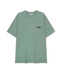 キキドライビンググラフィック半袖Tシャツグリーン
