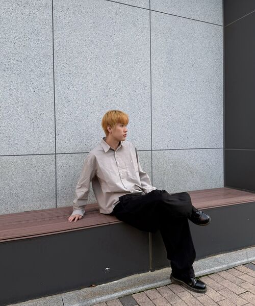 XERO（ゼロ）の「クロップロールアップコットンシャツ[ベージュ]（シャツ/ブラウス・レディース・その他・MEDIUM/LARGE）」の6枚目の写真