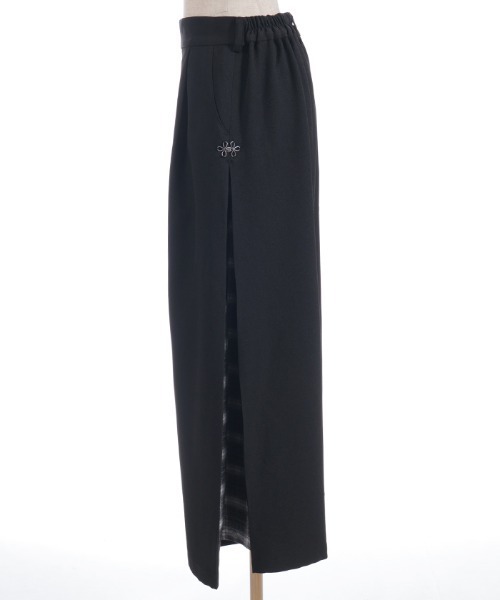 axes femme(アクシーズファム)の「チェック切替ワイドパンツ(その他パンツ・レディース・ネイビー/ダークブラウン/ブラック・FREE)」の10枚目の写真