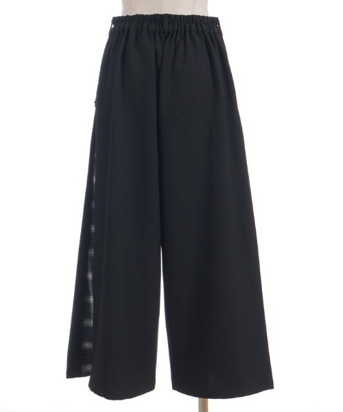 axes femme(アクシーズファム)の「チェック切替ワイドパンツ(その他パンツ・レディース・ネイビー/ダークブラウン/ブラック・FREE)」の11枚目の写真