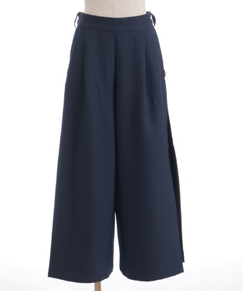 axes femme(アクシーズファム)の「チェック切替ワイドパンツ(その他パンツ・レディース・ネイビー/ダークブラウン/ブラック・FREE)」の22枚目の写真