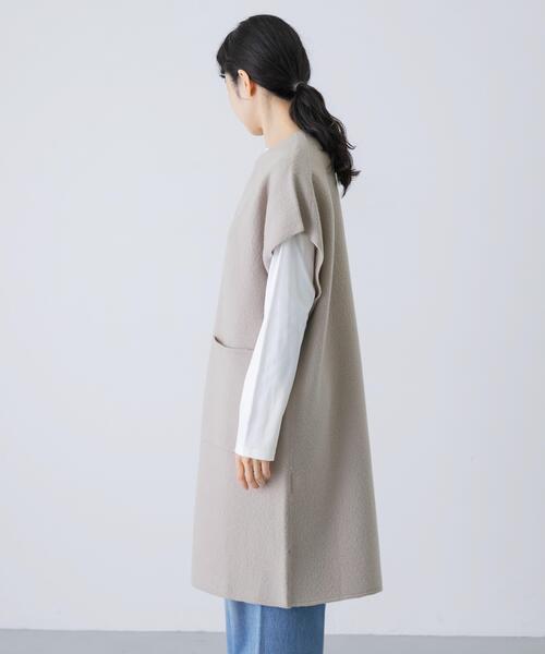 かぐれ　2WAY仕様　ウールロングジレ かぐれ（カグレ）の「『2WAY仕様』 ウールロングジレ（ワンピース