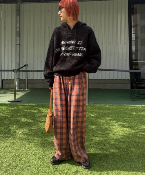 CIAOPANIC TYPY(チャオパニックティピー)の「モヘアタッチロゴニットフーディー(パーカー・レディース・ボルドー/グレー/ブルー/ブラック・MEDIUM/LARGE)」の17枚目の写真