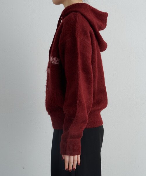 CIAOPANIC TYPY(チャオパニックティピー)の「モヘアタッチロゴニットフーディー(パーカー・レディース・ボルドー/グレー/ブルー/ブラック・MEDIUM/LARGE)」の19枚目の写真