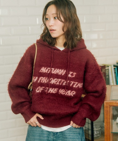 セール】モヘアタッチロゴニットフーディー（パーカー）｜CIAOPANIC