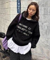 CIAOPANIC TYPY | モヘアタッチロゴニットフーディー(パーカー)