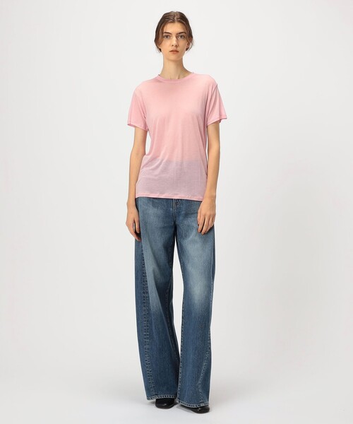 BASERANGE（ベースレンジ）の「BASE RANGE TEE SHIRT（Tシャツ/カットソー・レディース・ライトピンク・S）」の2枚目の写真