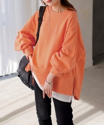 サイドジップスウェットプルオーバー