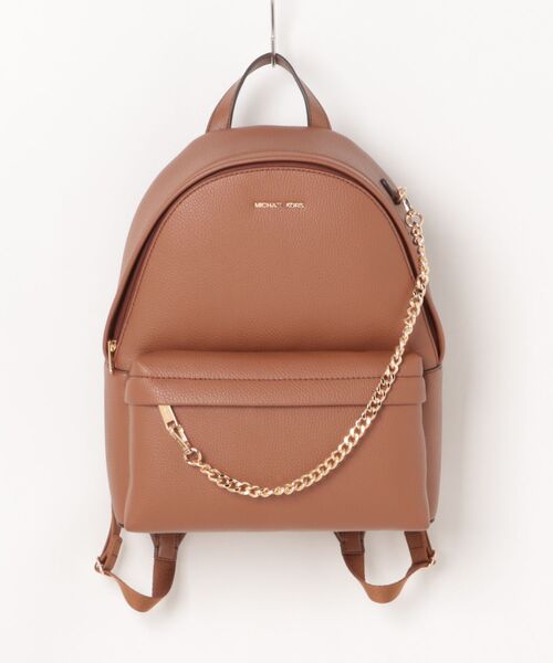 MICHAEL KORS(マイケルコース)の「SLATER チェーン バックパック ミディアム(バックパック/リュック・レディース・ブラウン系・FREE)」の1枚目の写真