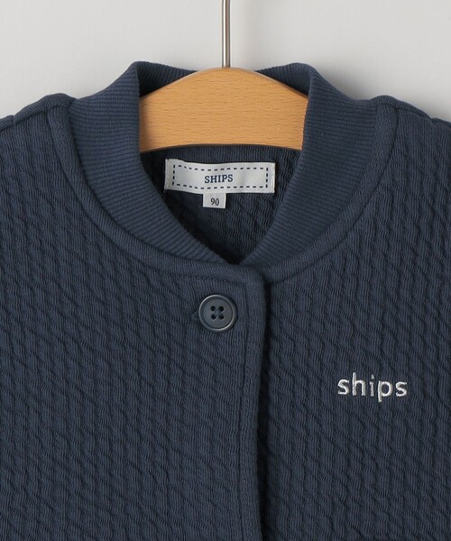 SHIPS（シップス）の「SHIPS KIDS:80～90cm /ベビー キルト ベスト（ベスト・キッズ・ネイビー/オフホワイト・80/90）」の11枚目の写真