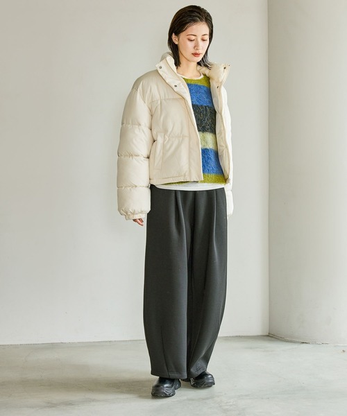 LAKOLE（ラコレ）の「裏起毛コクーンイージーパンツ / 625325（スウェットパンツ・レディース・杢グレー/ブラック・FREE）」の9枚目の写真