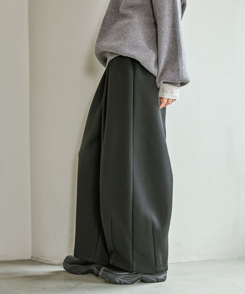 LAKOLE（ラコレ）の「裏起毛コクーンイージーパンツ / 625325（スウェットパンツ・レディース・杢グレー/ブラック・FREE）」の16枚目の写真